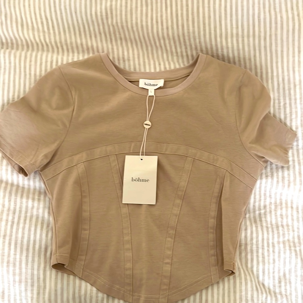 NWT Bohme crop top. Size large but honestly will fit a XS/S better!!